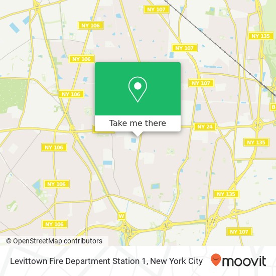 Levittown Fire Department Station 1 map