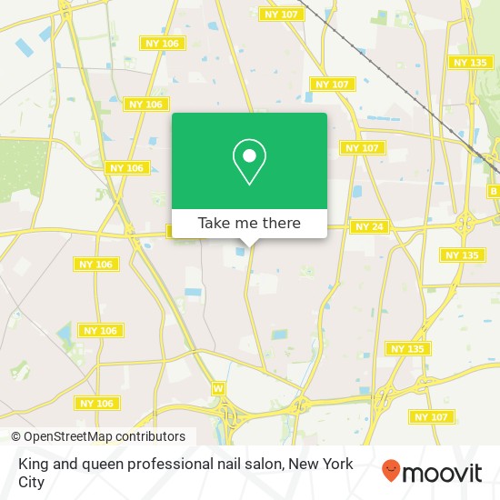 King and queen professional nail salon map