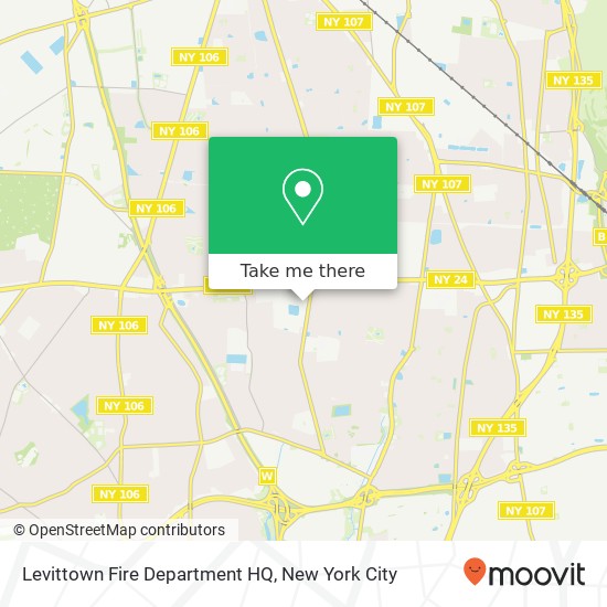 Levittown Fire Department HQ map