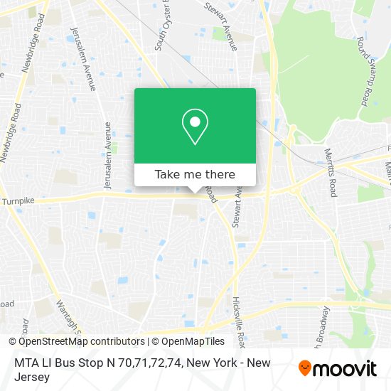 Mapa de MTA LI Bus Stop N 70,71,72,74