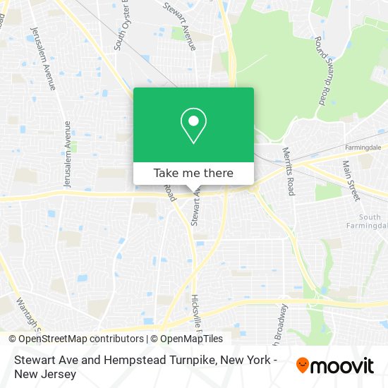 Stewart Ave and Hempstead Turnpike map