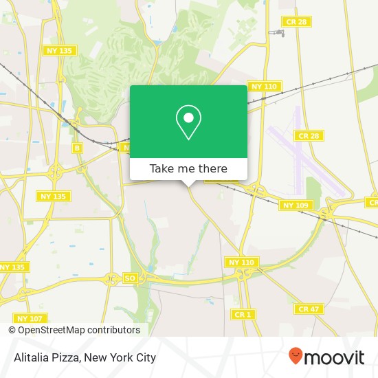 Alitalia Pizza map