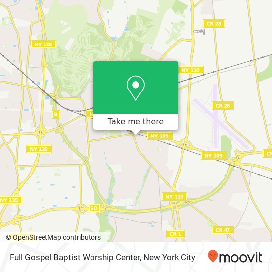 Mapa de Full Gospel Baptist Worship Center