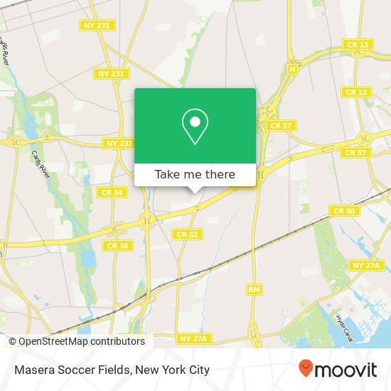 Masera Soccer Fields map