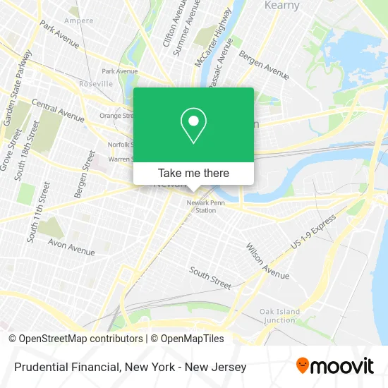 Prudential Financial map