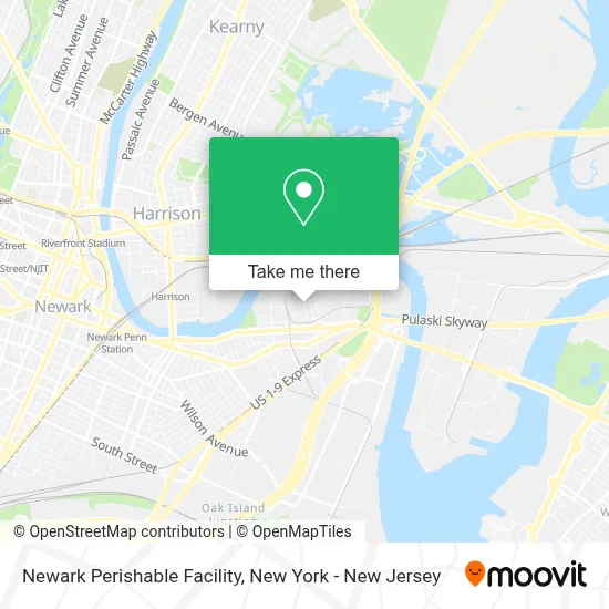 Newark Perishable  Facility map