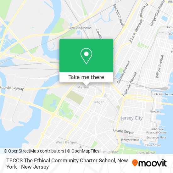 Mapa de TECCS The Ethical Community Charter School