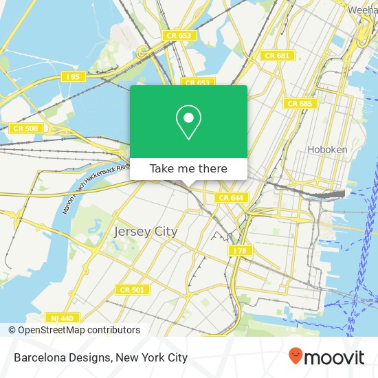 Barcelona Designs map