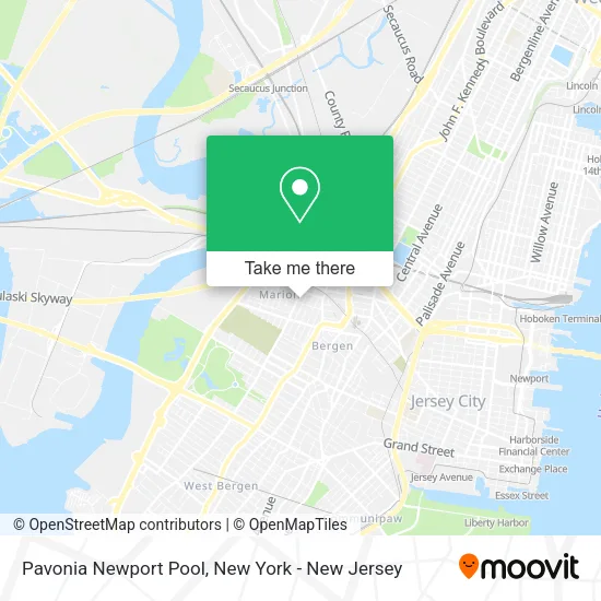 Pavonia Newport Pool map