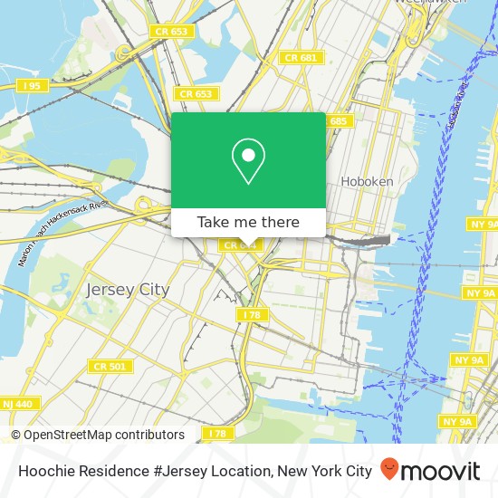 Hoochie Residence #Jersey Location map