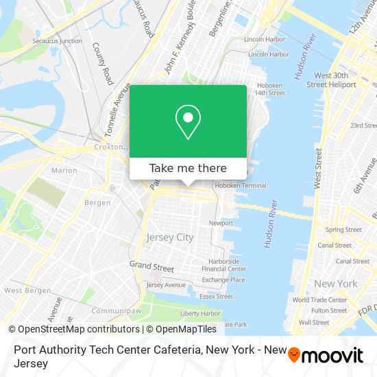 Port Authority Tech Center Cafeteria map
