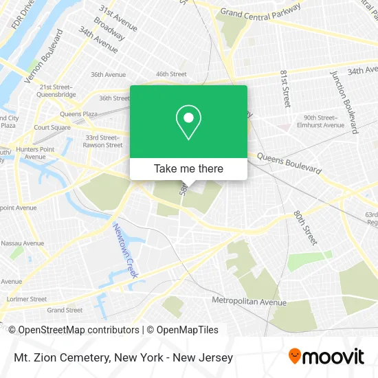 Mt. Zion Cemetery map