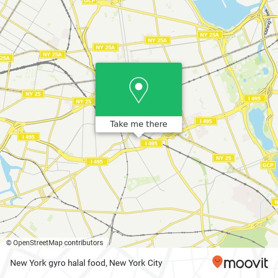 New York gyro halal food map