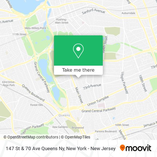 147 St & 70 Ave Queens Ny map