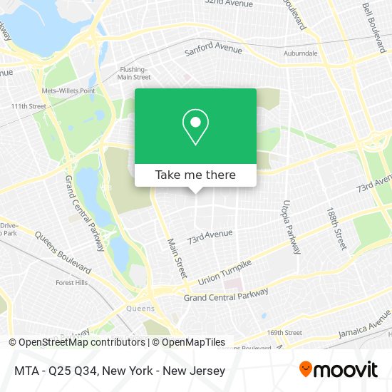 Mapa de MTA - Q25 Q34