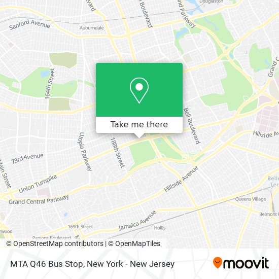 MTA Q46 Bus Stop map