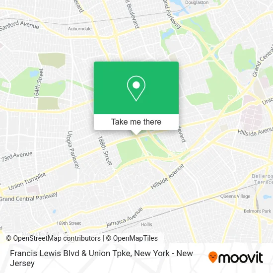 Francis Lewis Blvd & Union Tpke map