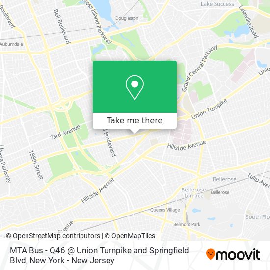 Mapa de MTA Bus - Q46 @ Union Turnpike and Springfield Blvd