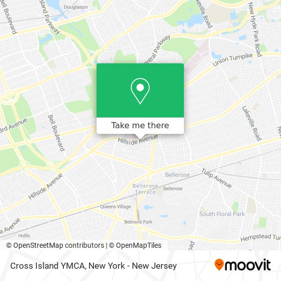 Cross Island YMCA map