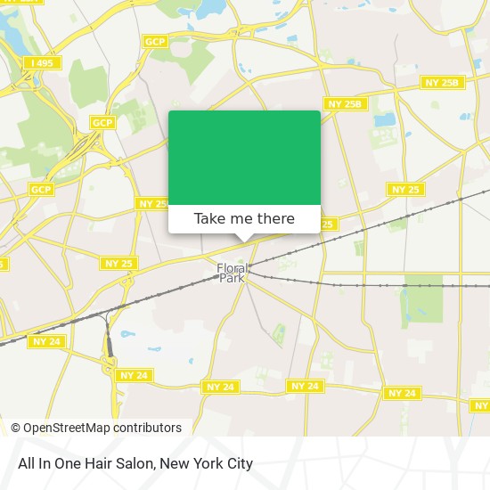 All In One Hair Salon map