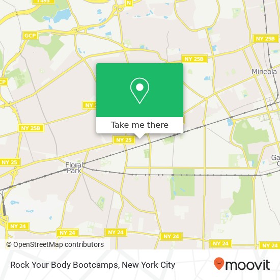 Mapa de Rock Your Body Bootcamps