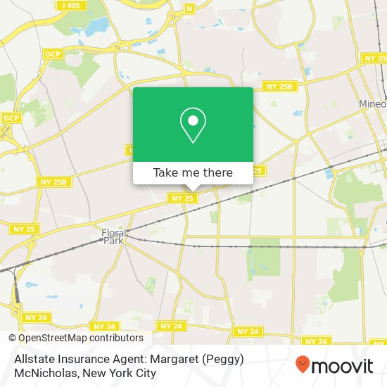 Allstate Insurance Agent: Margaret (Peggy) McNicholas map