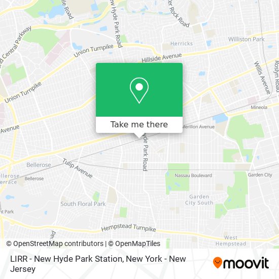 Mapa de LIRR - New Hyde Park Station