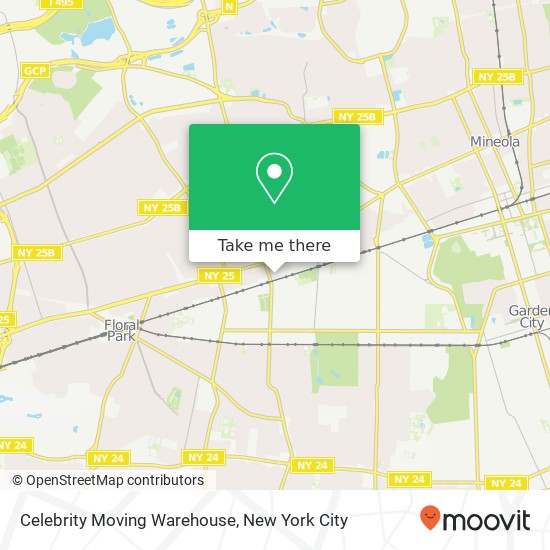 Celebrity Moving Warehouse map