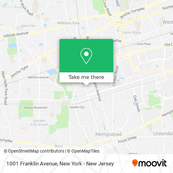 1001 Franklin Avenue map