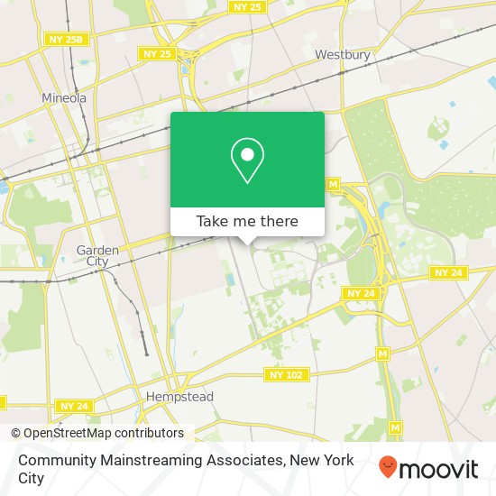 Community Mainstreaming Associates map