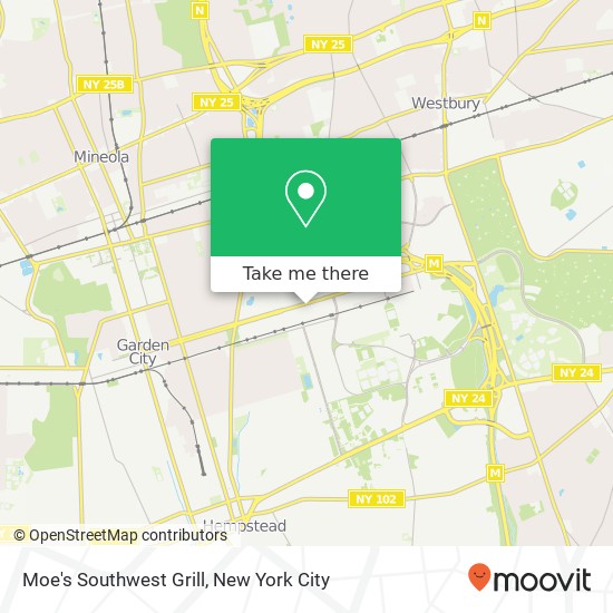 Mapa de Moe's Southwest Grill