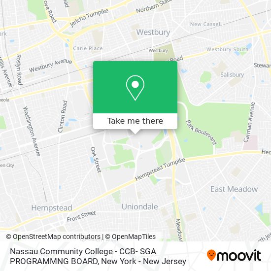 Nassau Community College - CCB- SGA PROGRAMMNG BOARD map