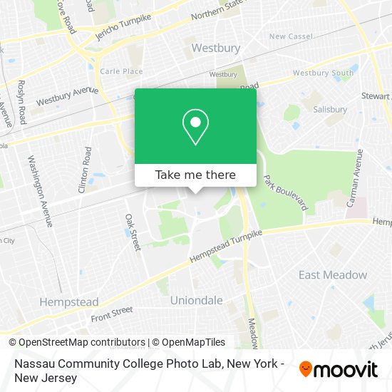 Nassau Community College Photo Lab map