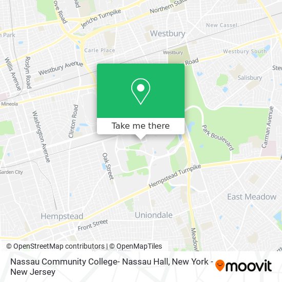 Mapa de Nassau Community College- Nassau Hall
