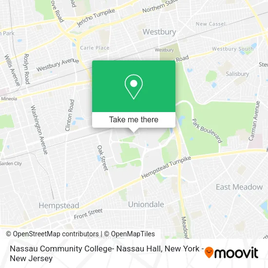Nassau Community College- Nassau Hall map