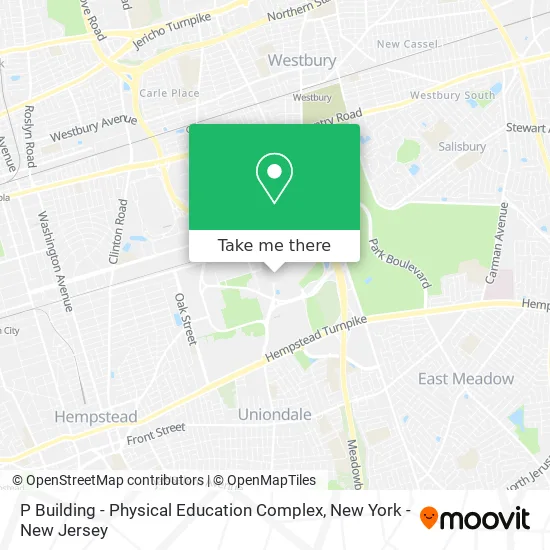 P Building - Physical Education Complex map