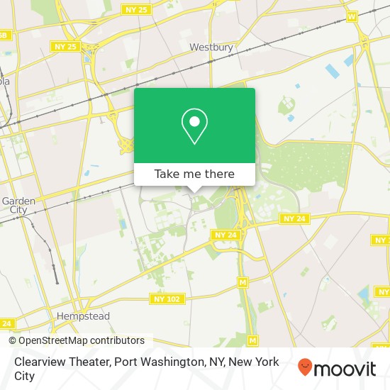 Mapa de Clearview Theater, Port Washington, NY
