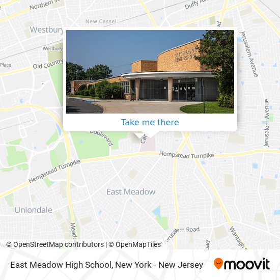 East Meadow High School map