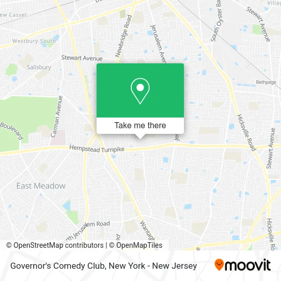 Governor's Comedy Club map