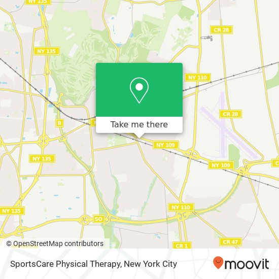 Mapa de SportsCare Physical Therapy