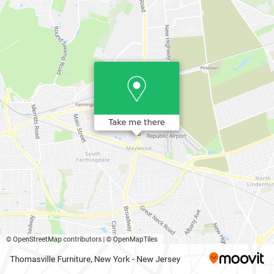 Thomasville Furniture map