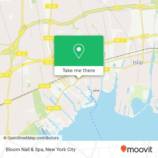 Bloom Nail & Spa map