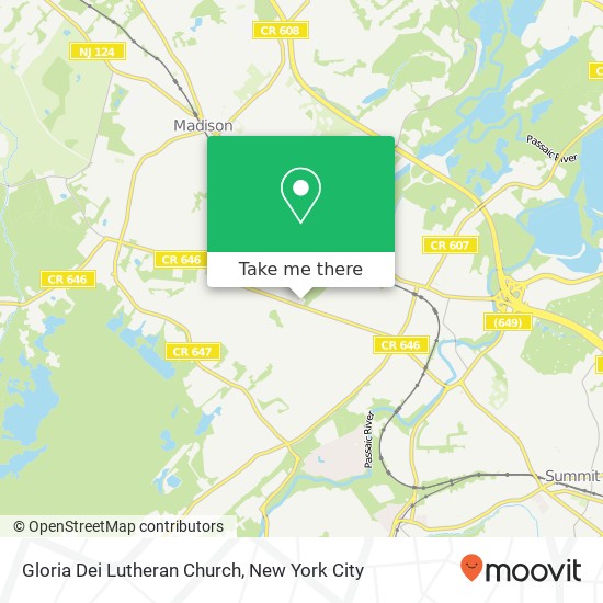 Mapa de Gloria Dei Lutheran Church