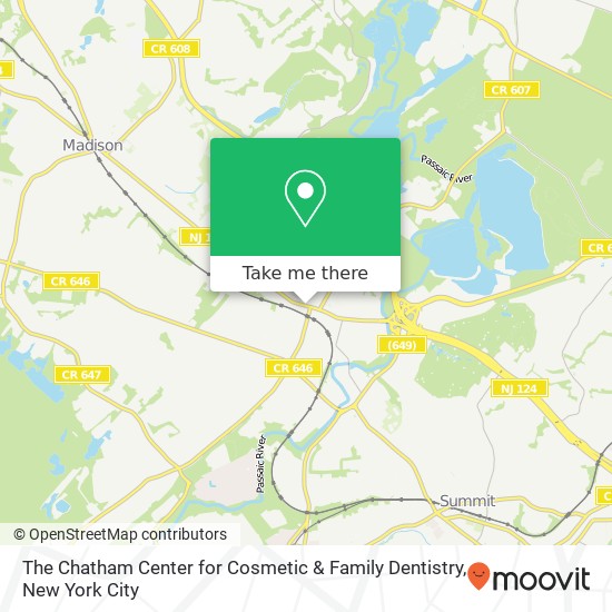 The Chatham Center for Cosmetic & Family Dentistry map