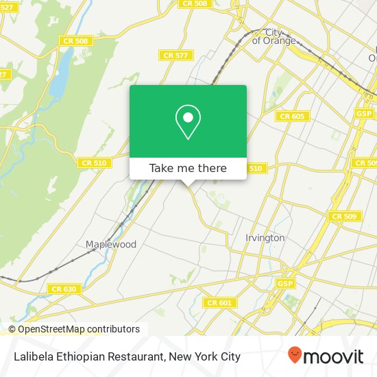 Lalibela Ethiopian Restaurant map