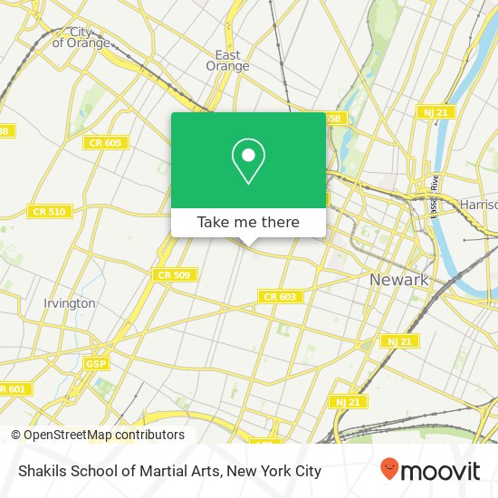 Mapa de Shakils School of Martial Arts