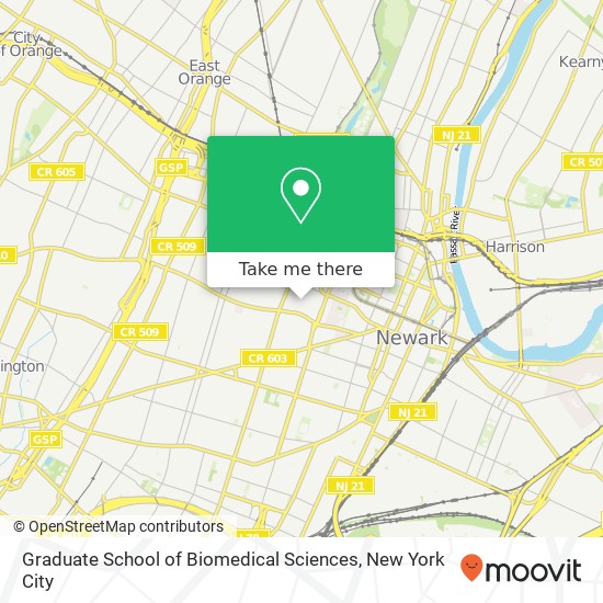 Graduate School of Biomedical Sciences map