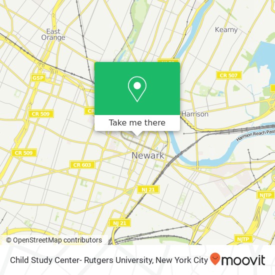 Child Study Center- Rutgers University map