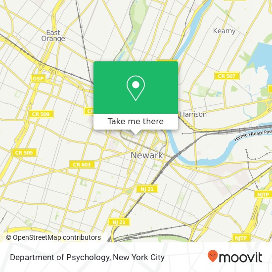 Department of Psychology map