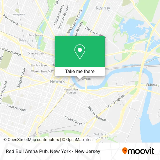 Red Bull Arena Pub map